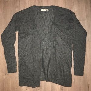 Love Change Gray Knitted Cardigan with Pockets